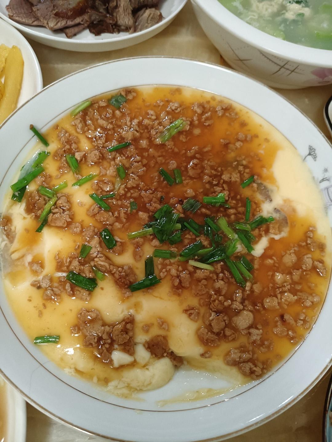 比布丁还要嫩！巨好吃又营养的肉末水蒸蛋