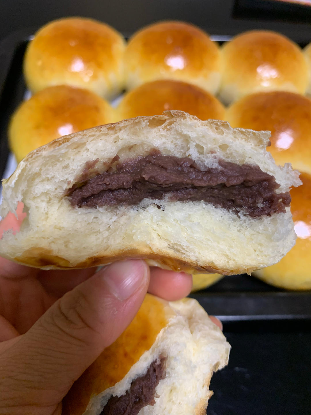 放3天也一样柔软的豆沙小餐包，好吃到哭