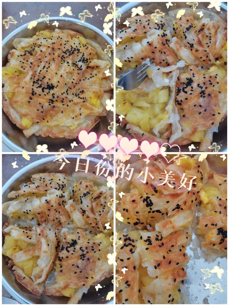 空气炸锅手抓饼版菠萝派