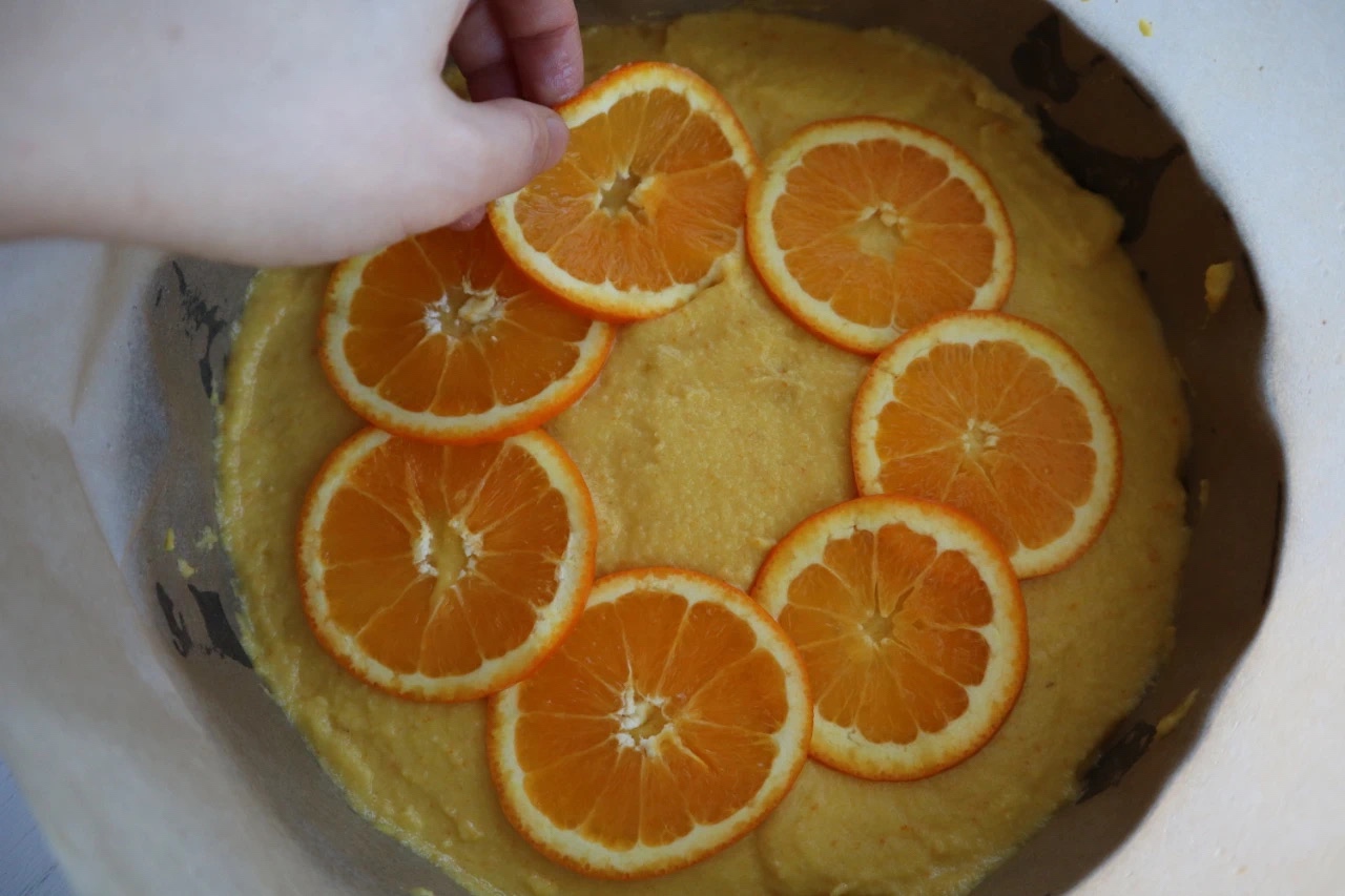 健康甜品系列｜融化夏天的香橙杏仁蛋糕，闻起来美好得像雪糕的做法 步骤10