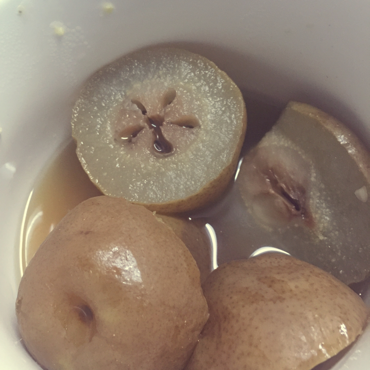 红糖炖梨