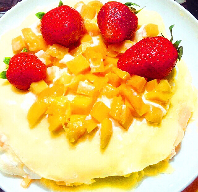 千层蛋糕（面糊不结块搅拌法+抹茶粉无颗粒）