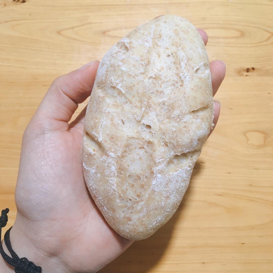 新手手揉，低卡减脂100%黑麦全麦面包