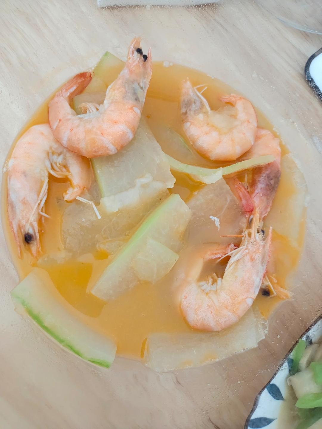 超级鲜的冬瓜鲜虾汤
