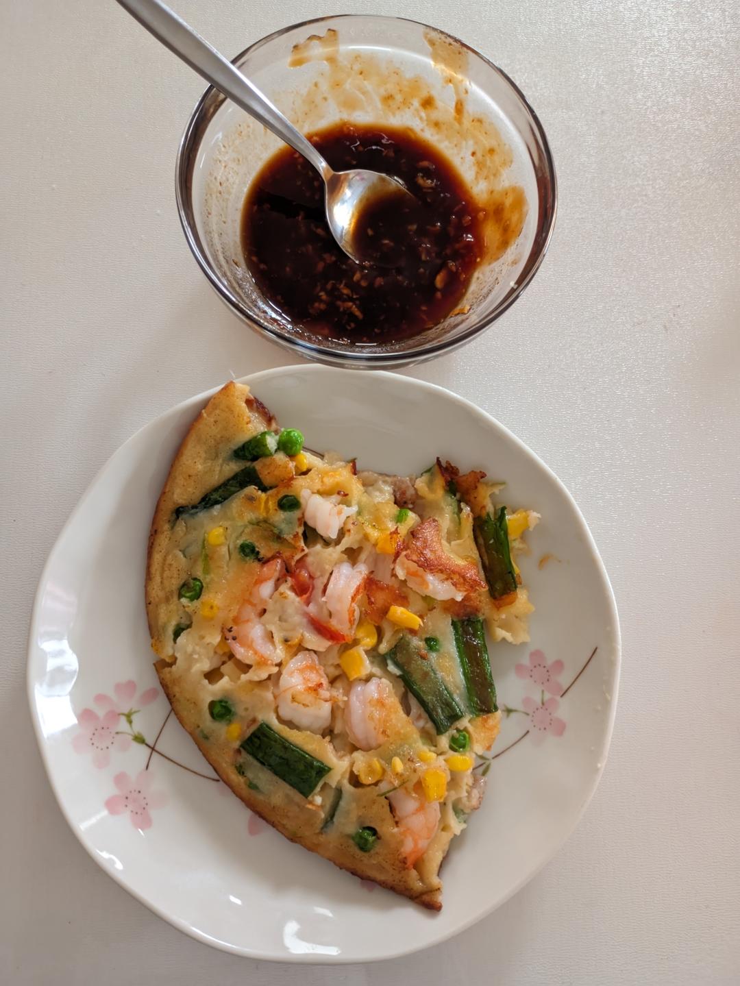 可甜可盐的韩式海鲜葱饼