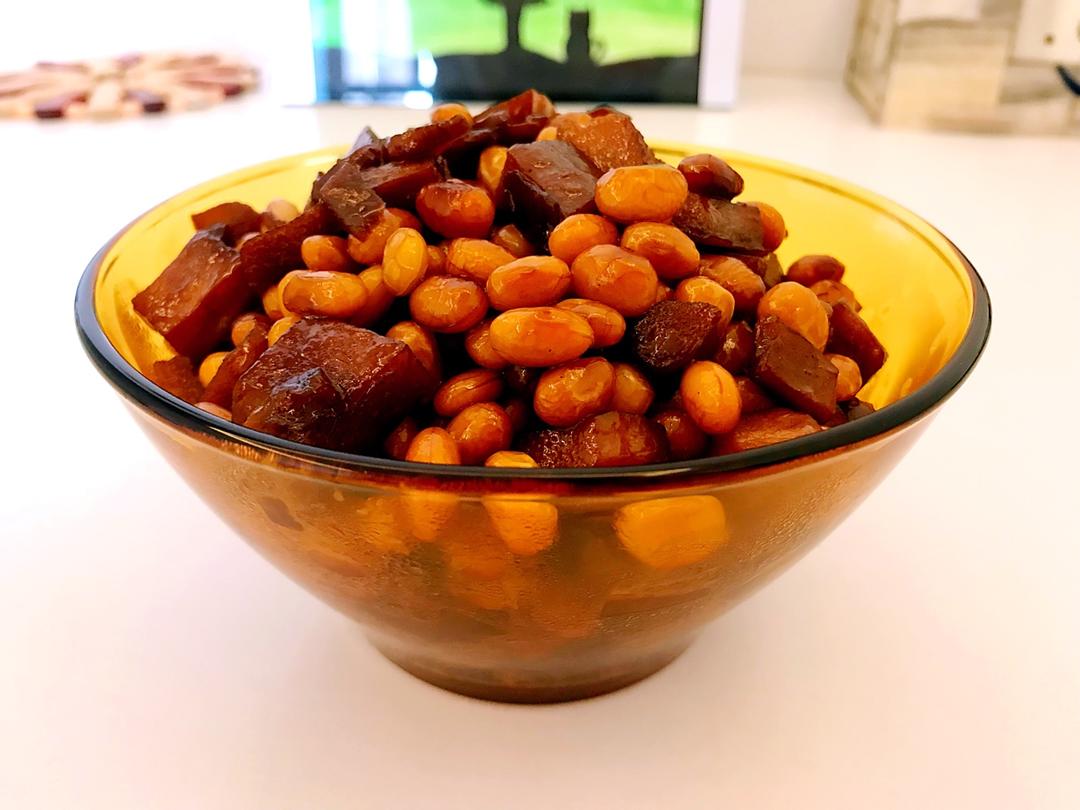冬笋烧黄豆