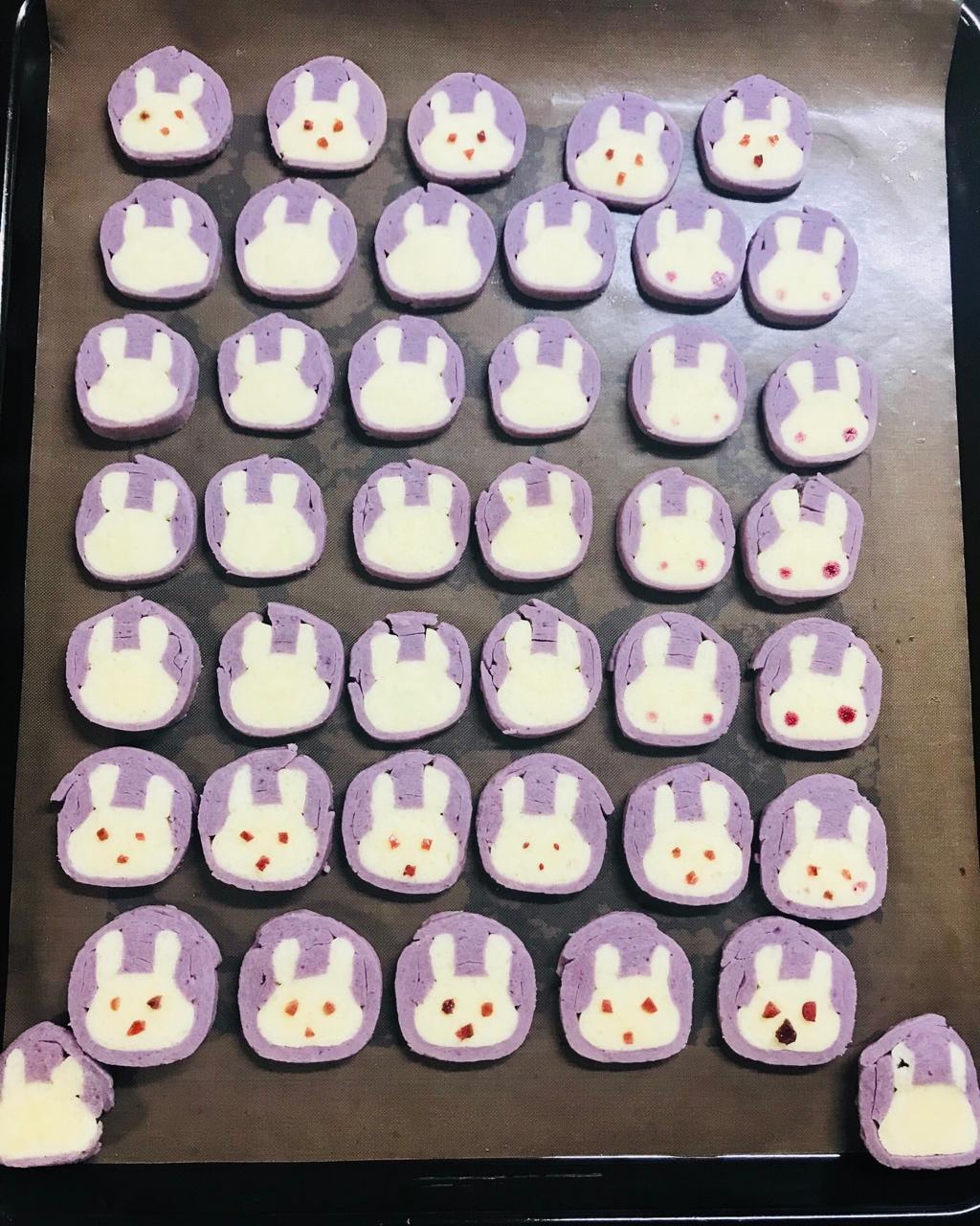 抹茶兔兔曲奇（比熊猫简单！超详细实物图+超良心手绘图）