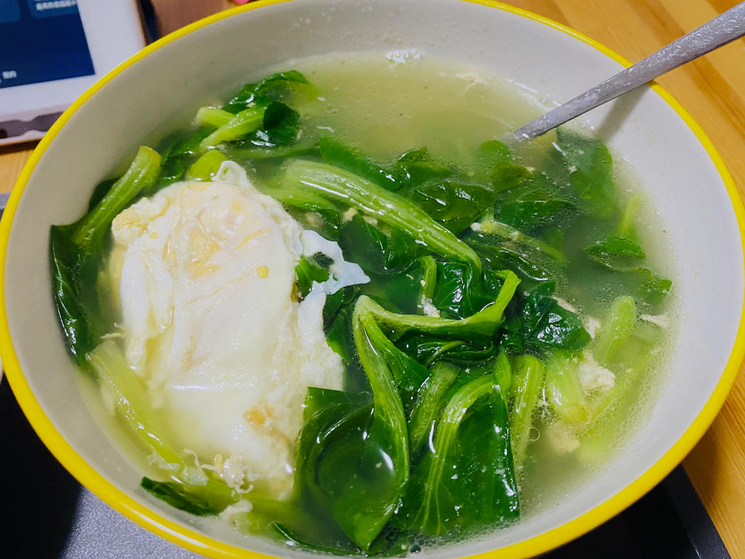快手汤｜青菜鸡蛋汤