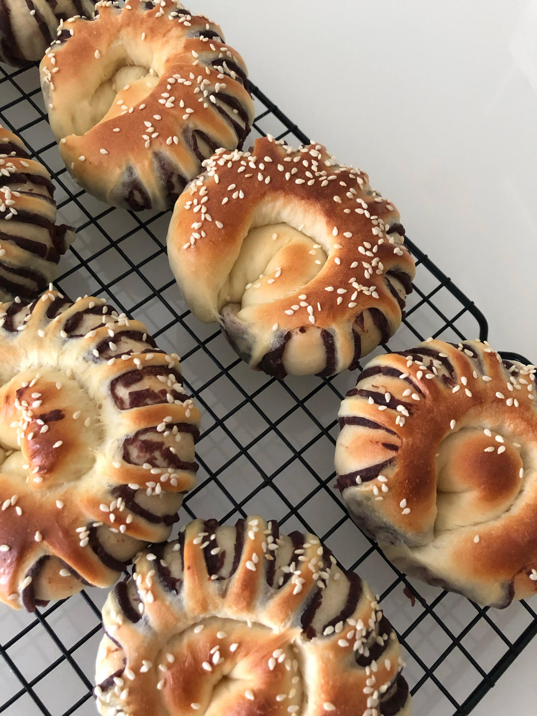 老式豆沙面包圈(只需一次发酵)