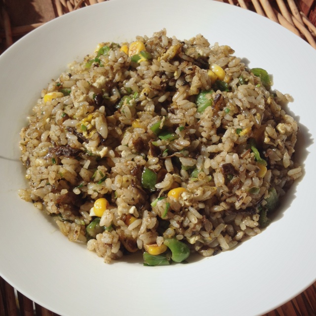 糜子菜做的可能是最好吃系列--橄榄菜炒饭