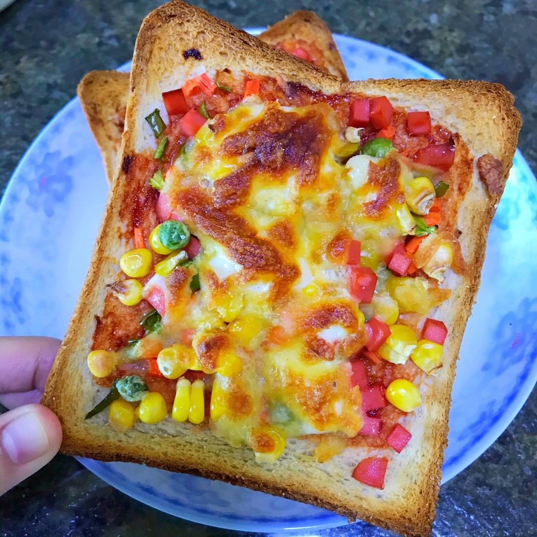超好吃面包披萨🍕