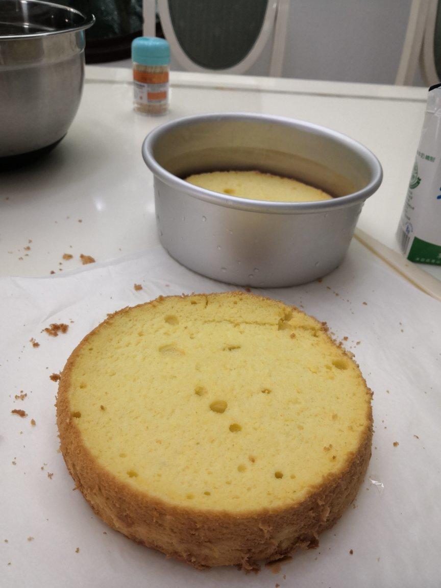 6寸原味戚风蛋糕