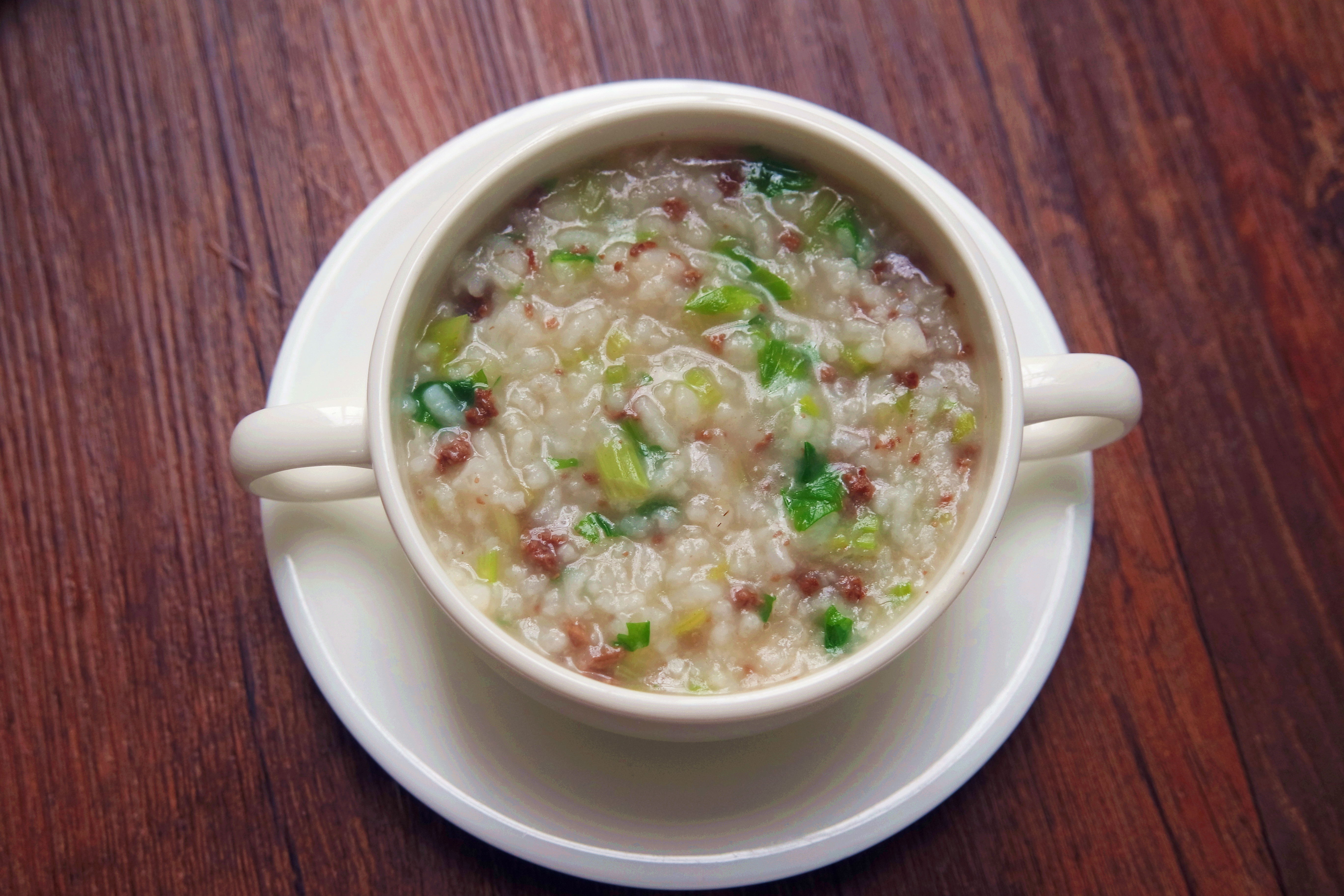 芹菜牛肉粥