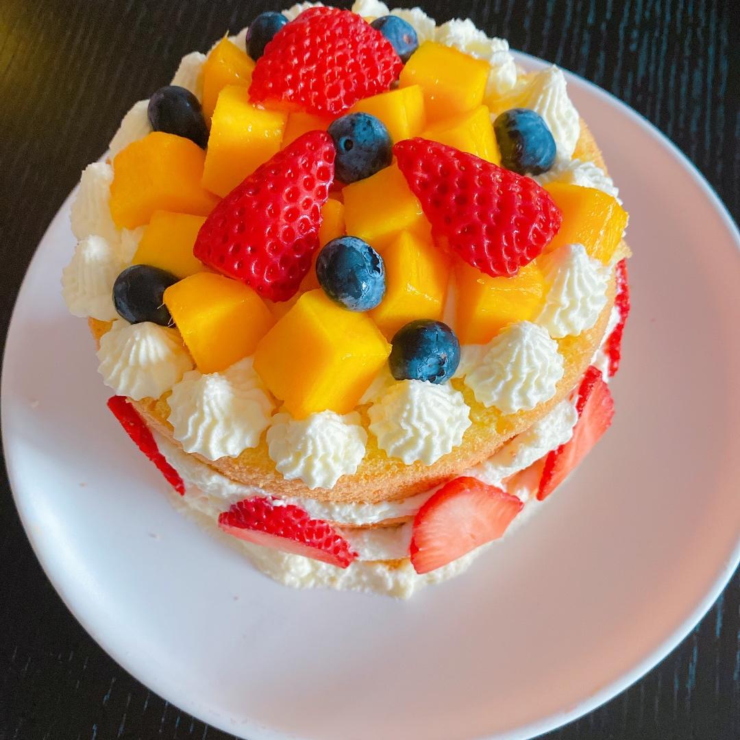 6寸戚风蛋糕胚 不回缩不塌陷0失败