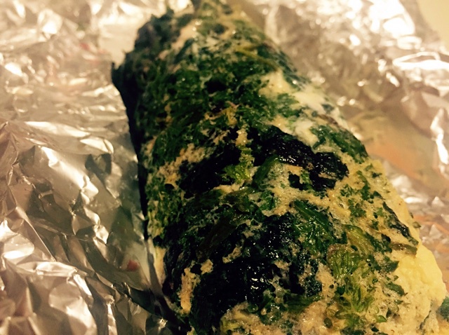 烟熏三文鱼菠菜蛋卷