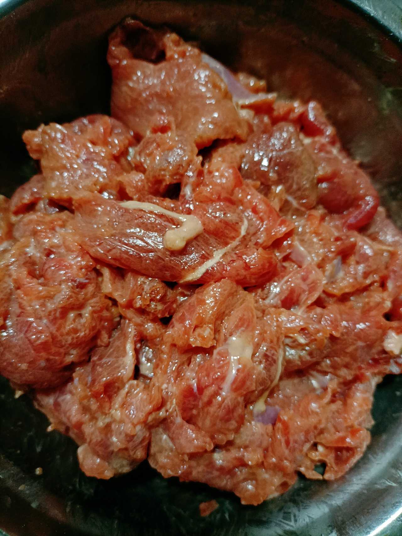 白灼菜心+水捞牛肉的做法 步骤2