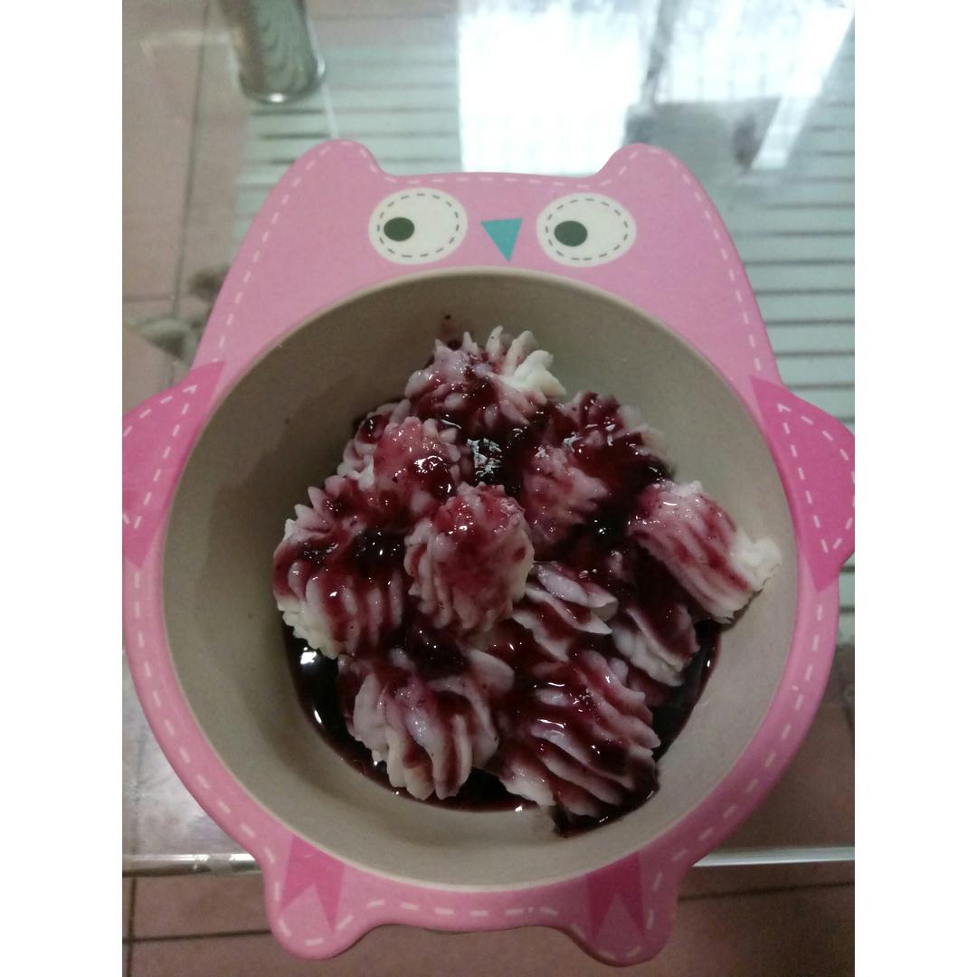 蓝莓山药泥