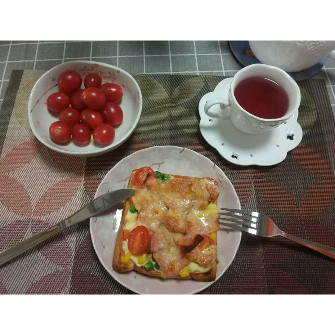 吐司培根小批萨