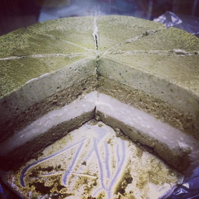 抹茶双享慕斯