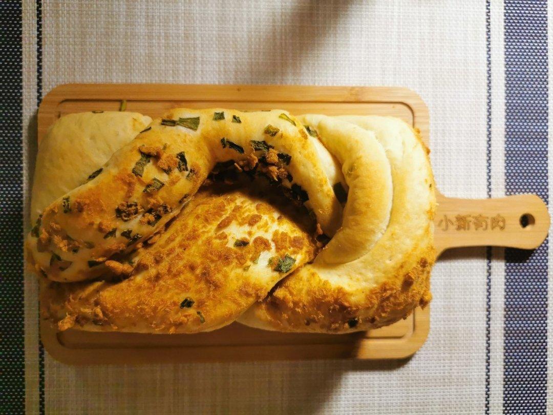 香葱肉松手撕吐司