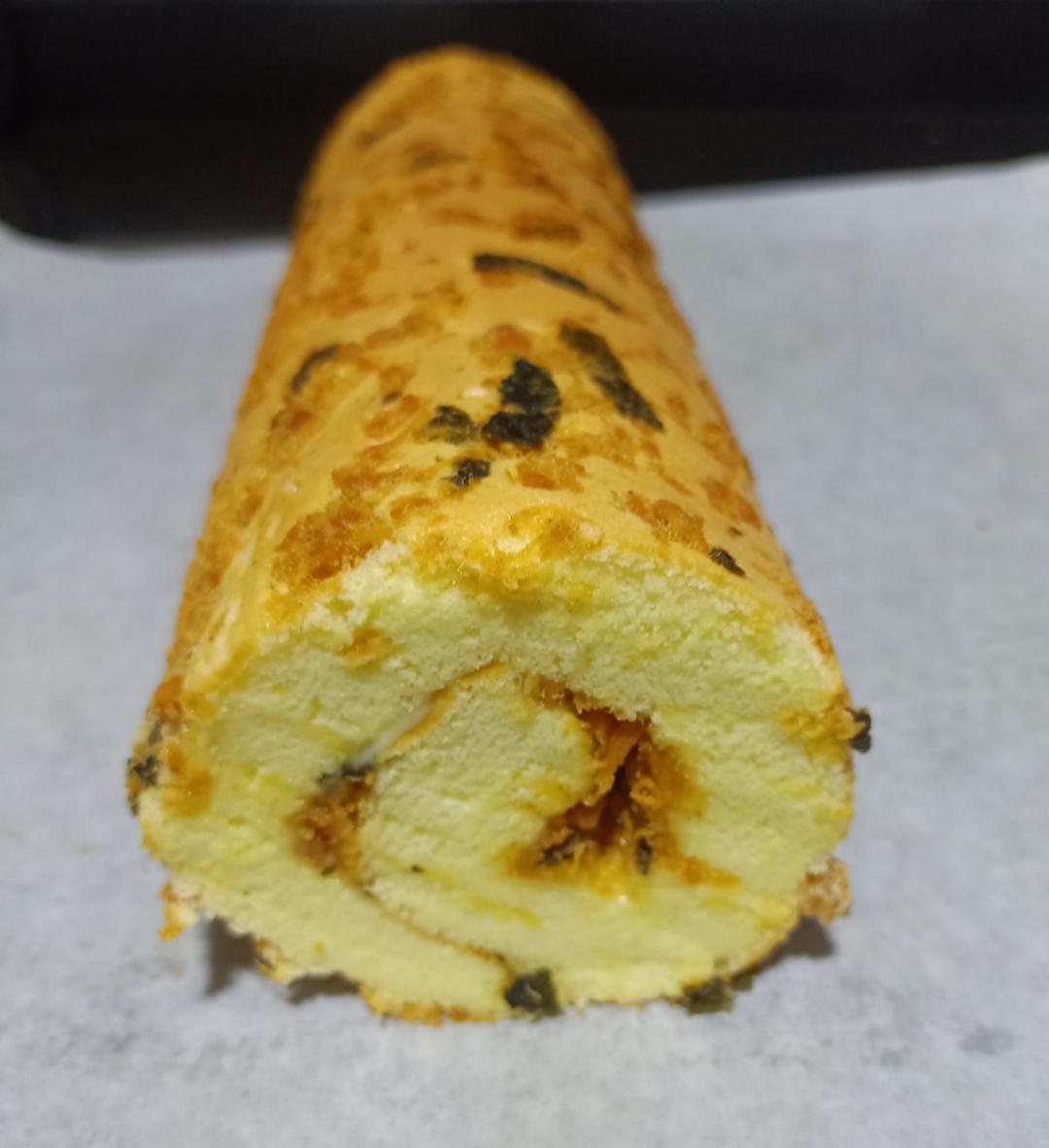 香葱肉松肥蛋糕卷～