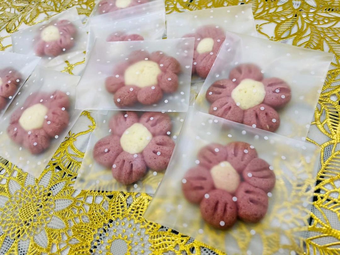 送你一朵小红花｜烘培小白也能搞定的花朵曲奇饼干