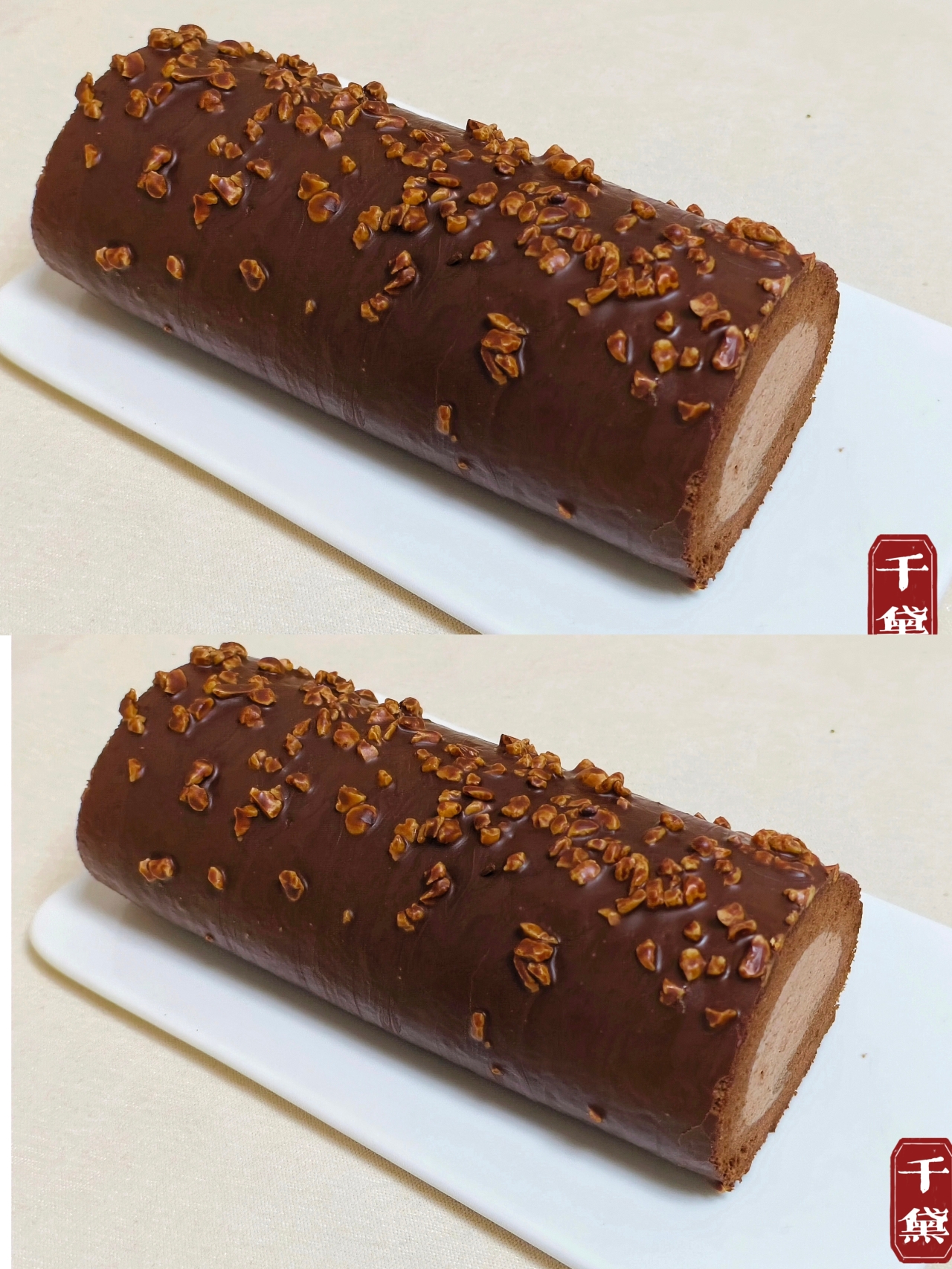 梦龙蛋糕卷#脆皮蛋糕#巧克力🍫咖啡☕蛋糕卷的做法