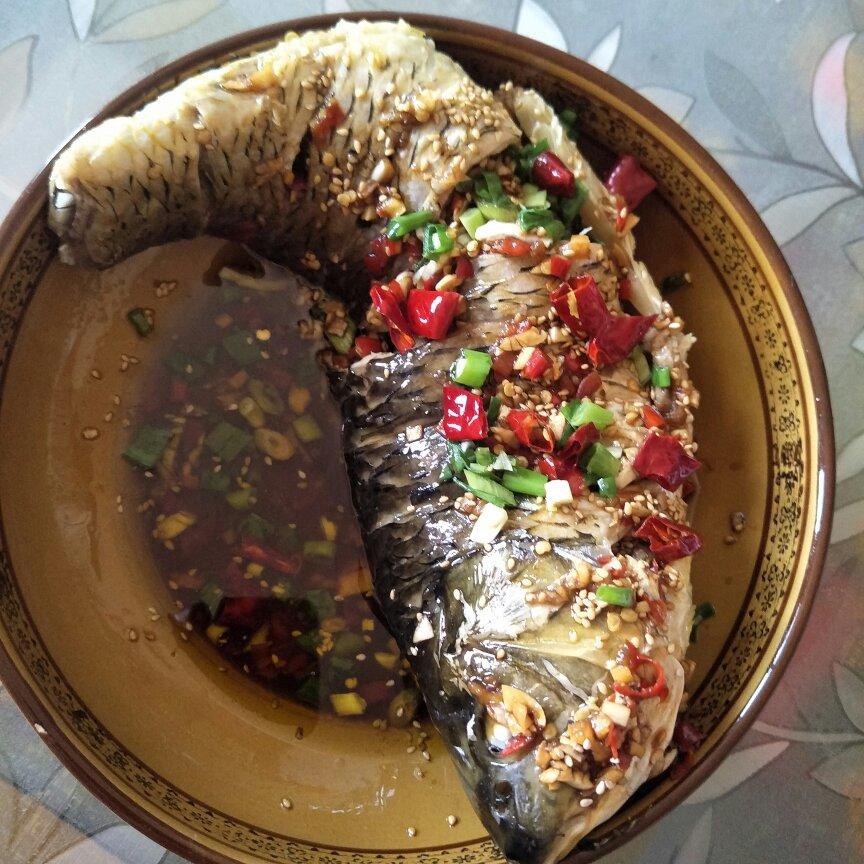 浪人部落做的蒜泥鲤鱼