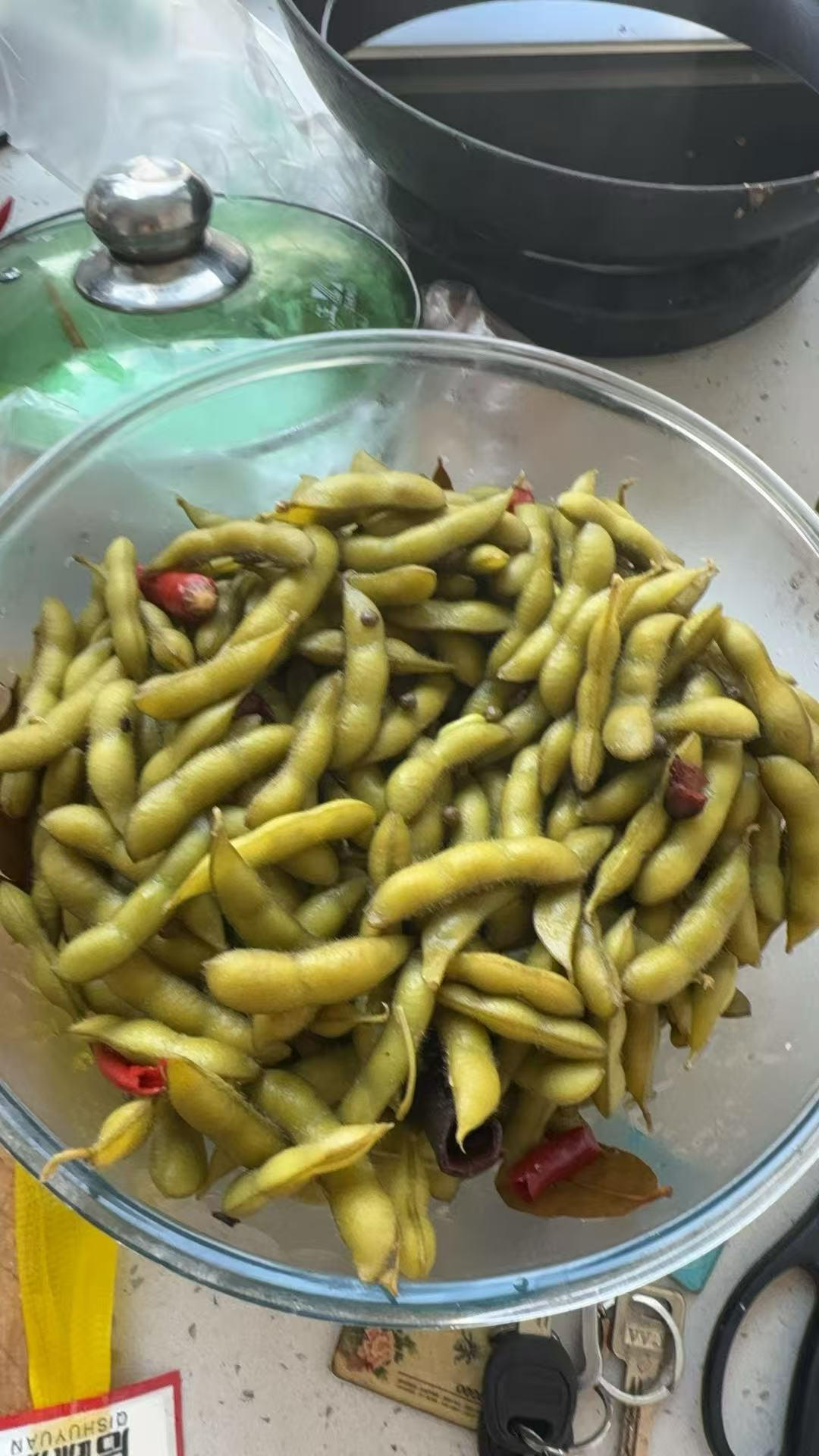 水煮毛豆（饭店口味）