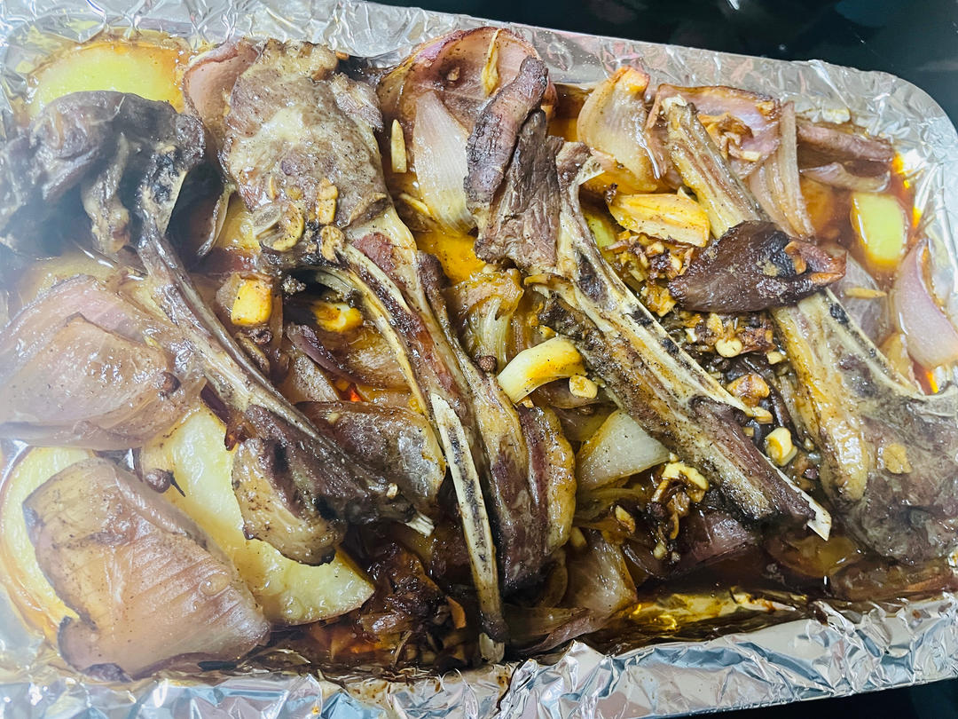 超好吃的烤羊排烤箱版