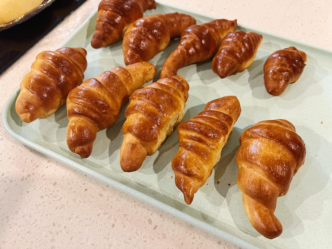 空气炸锅烤牛角包