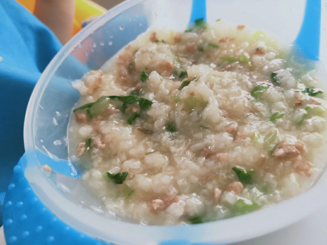 青菜瘦肉粥