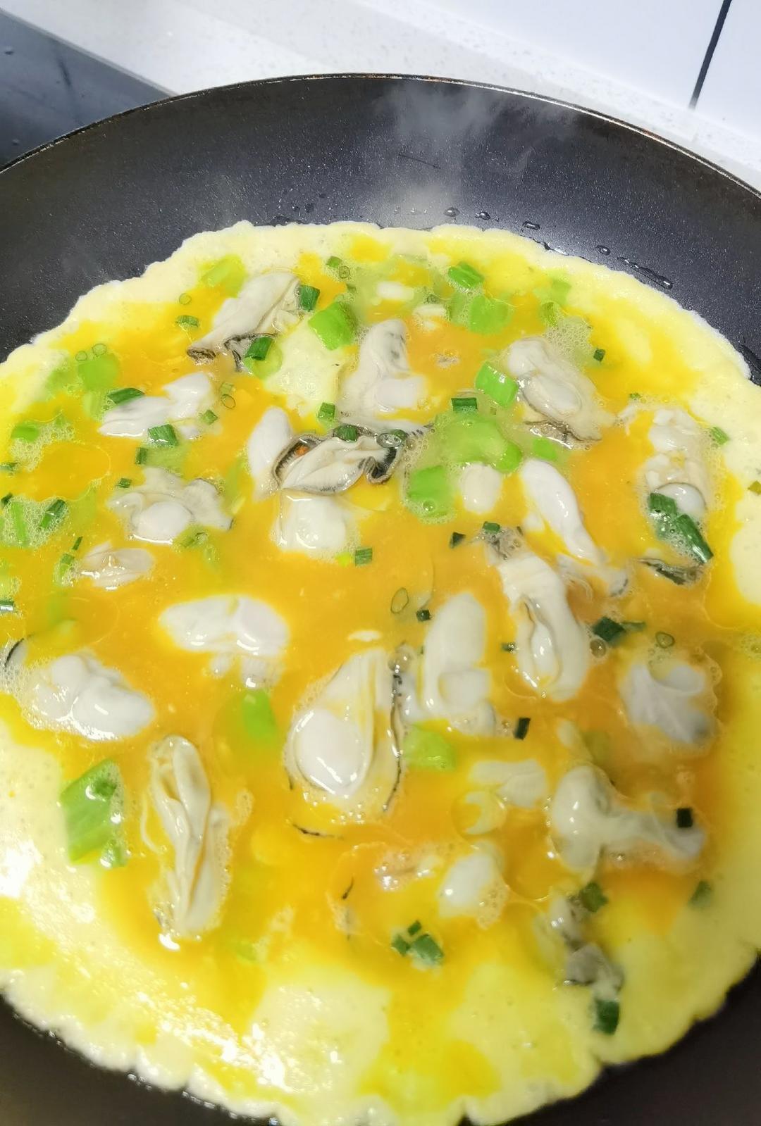 素颜敏敏做的家常生蚝(蚝仔)煎蛋