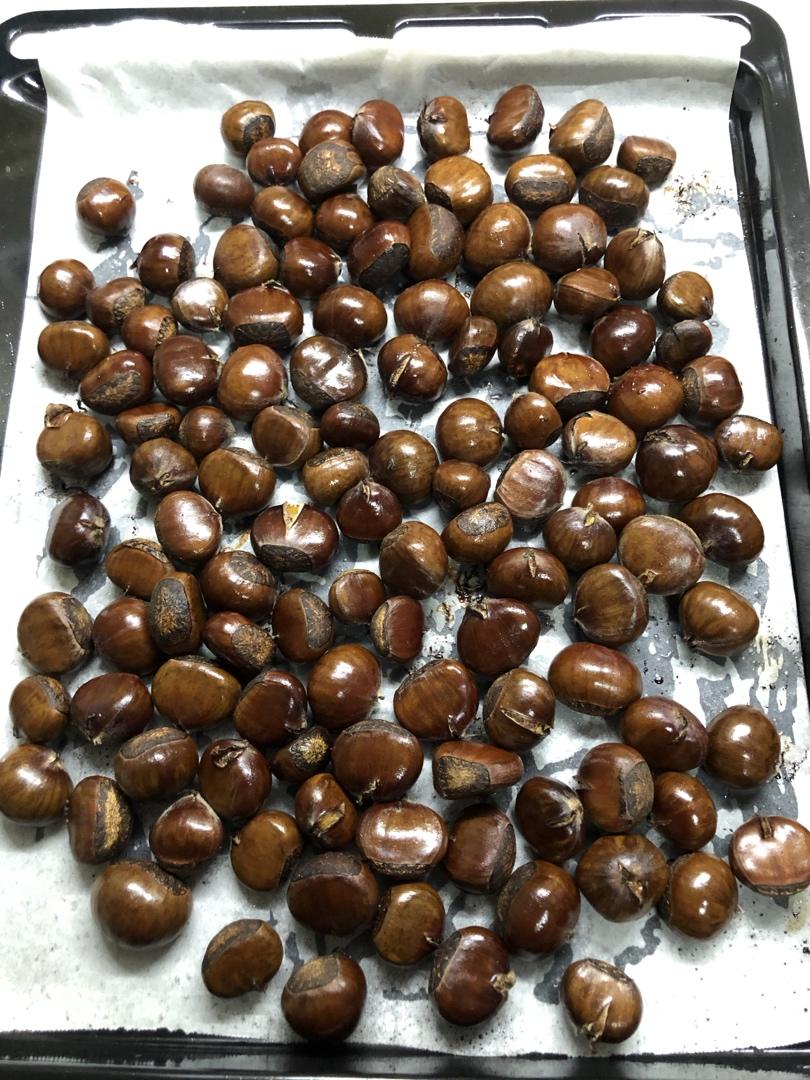 超级好剥皮的糖炒栗子烤箱版（零失败）