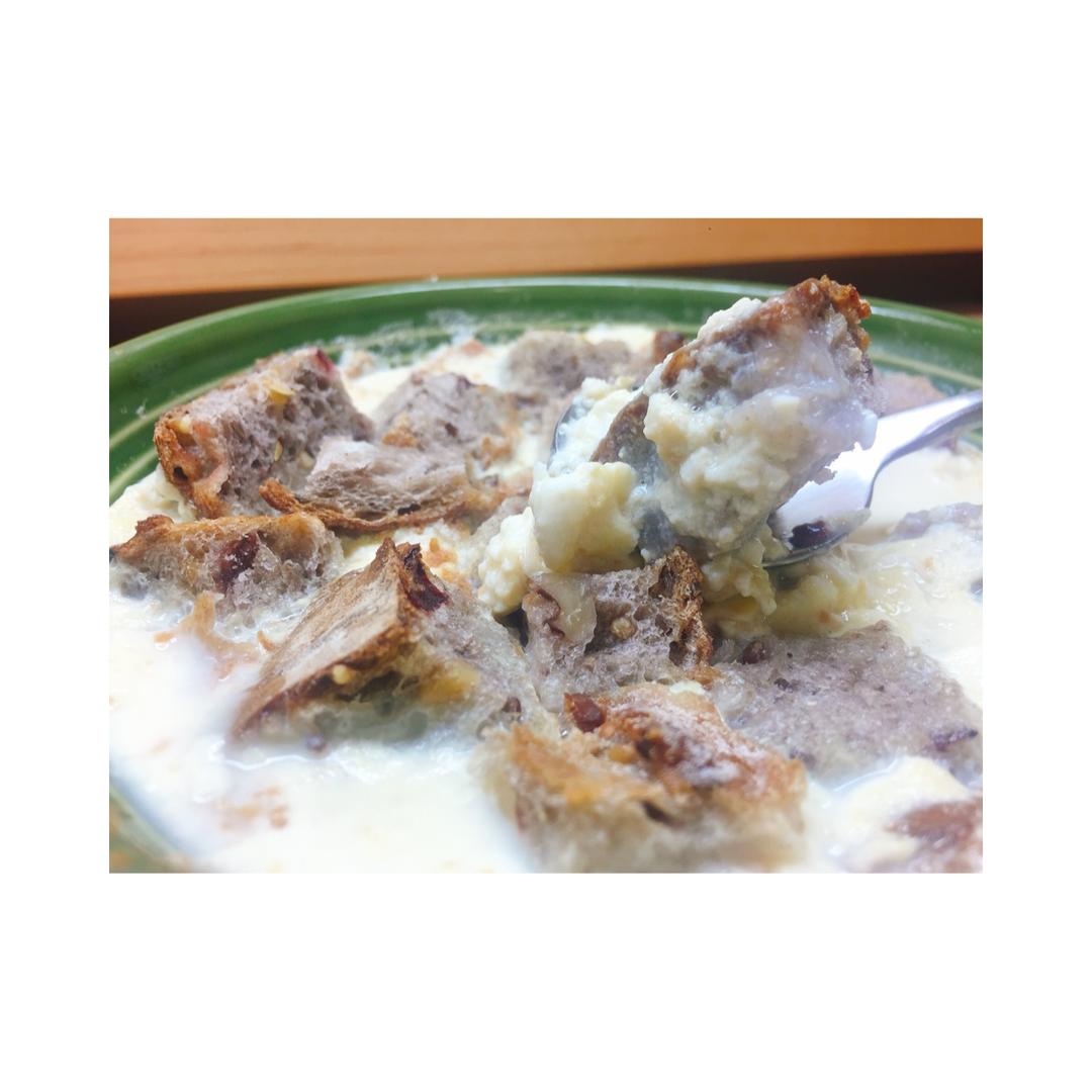 无糖巧克力香蕉焗面包布丁【健康一锅端】