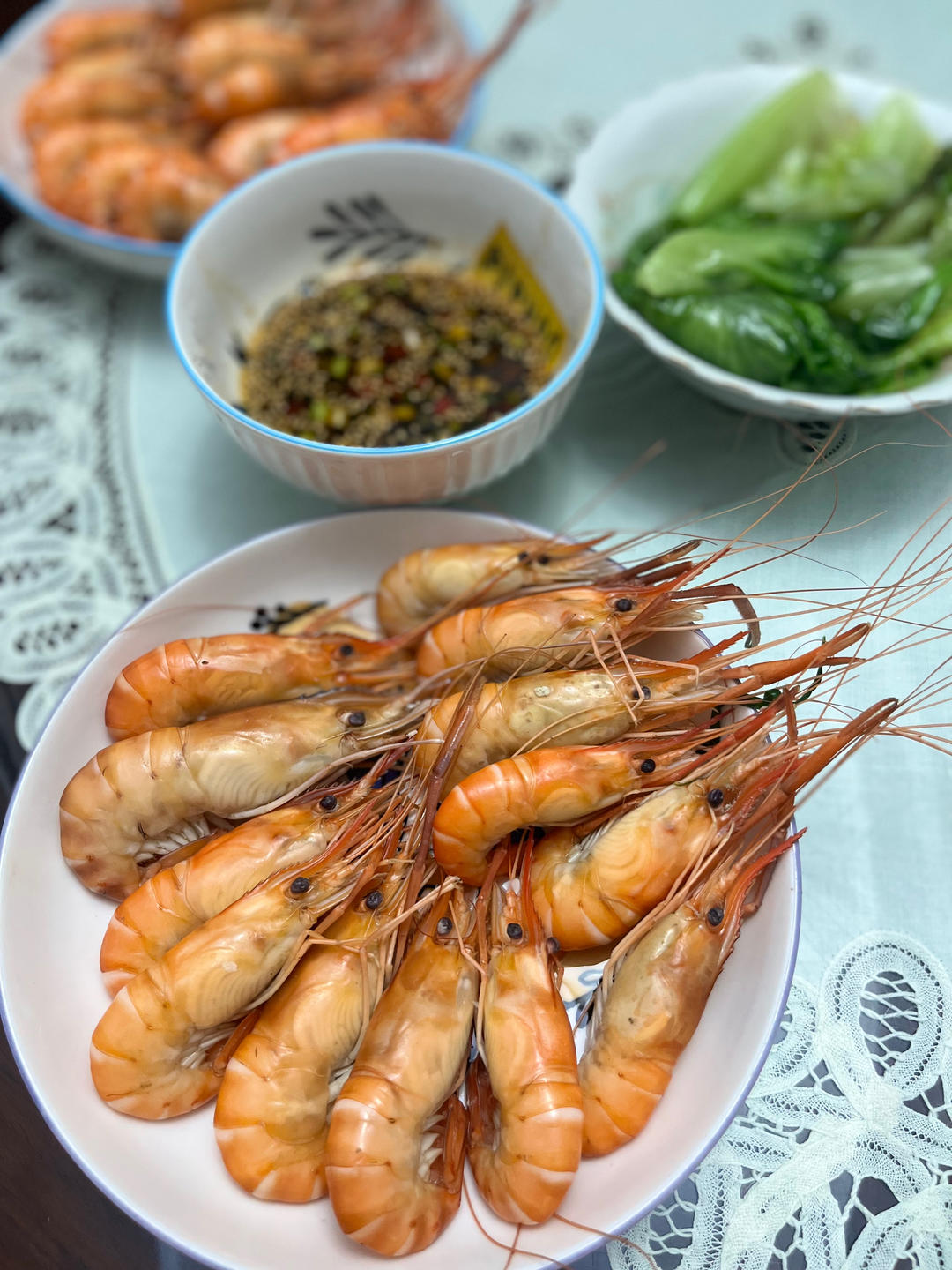 白灼大头虾