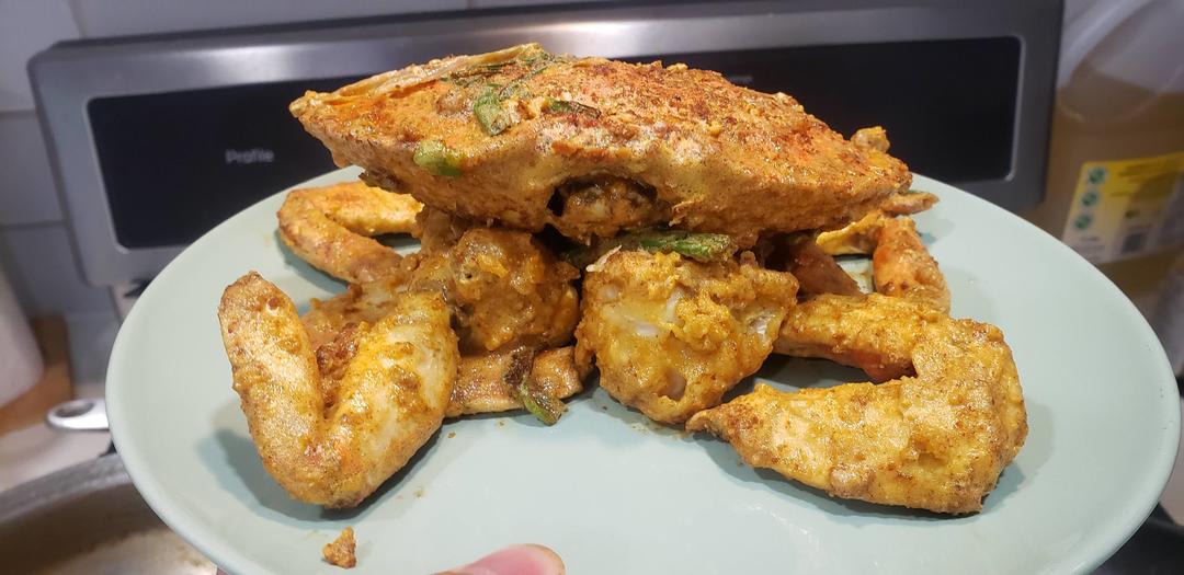 好吃到爆的咸蛋黄蟹