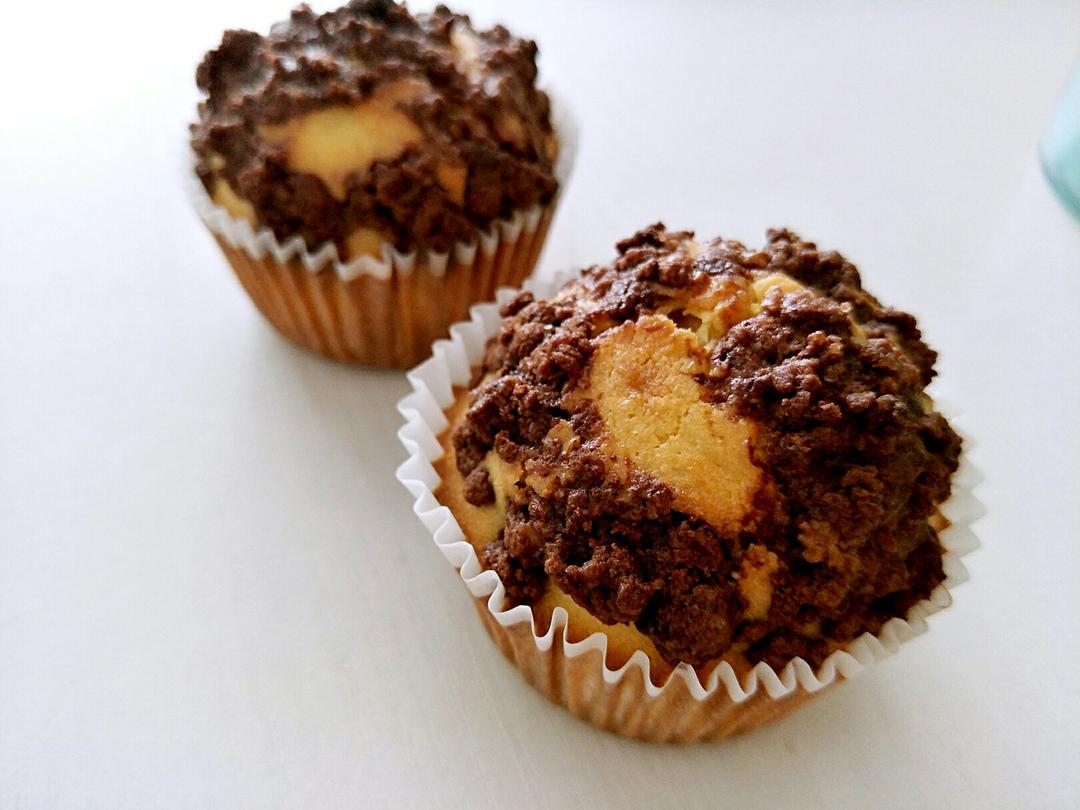 巧克力酥顶玛芬蛋糕 Choc Chip Muffins