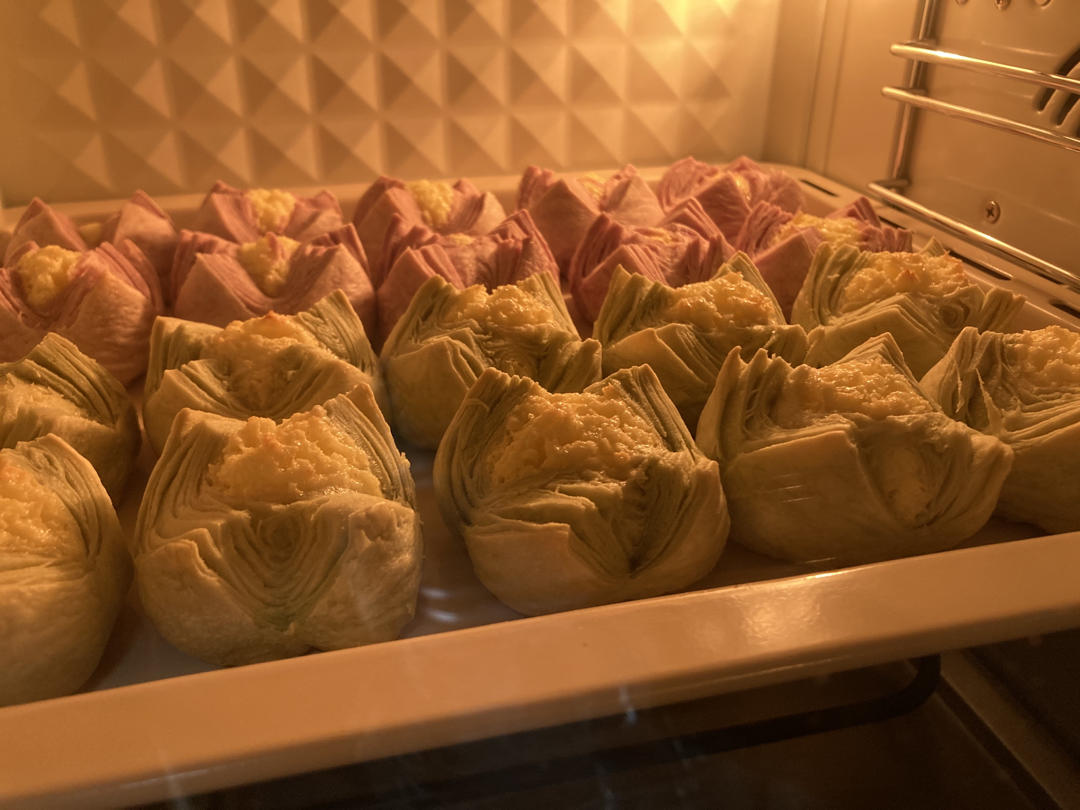 花开富贵之四种口味的椰蓉开口酥