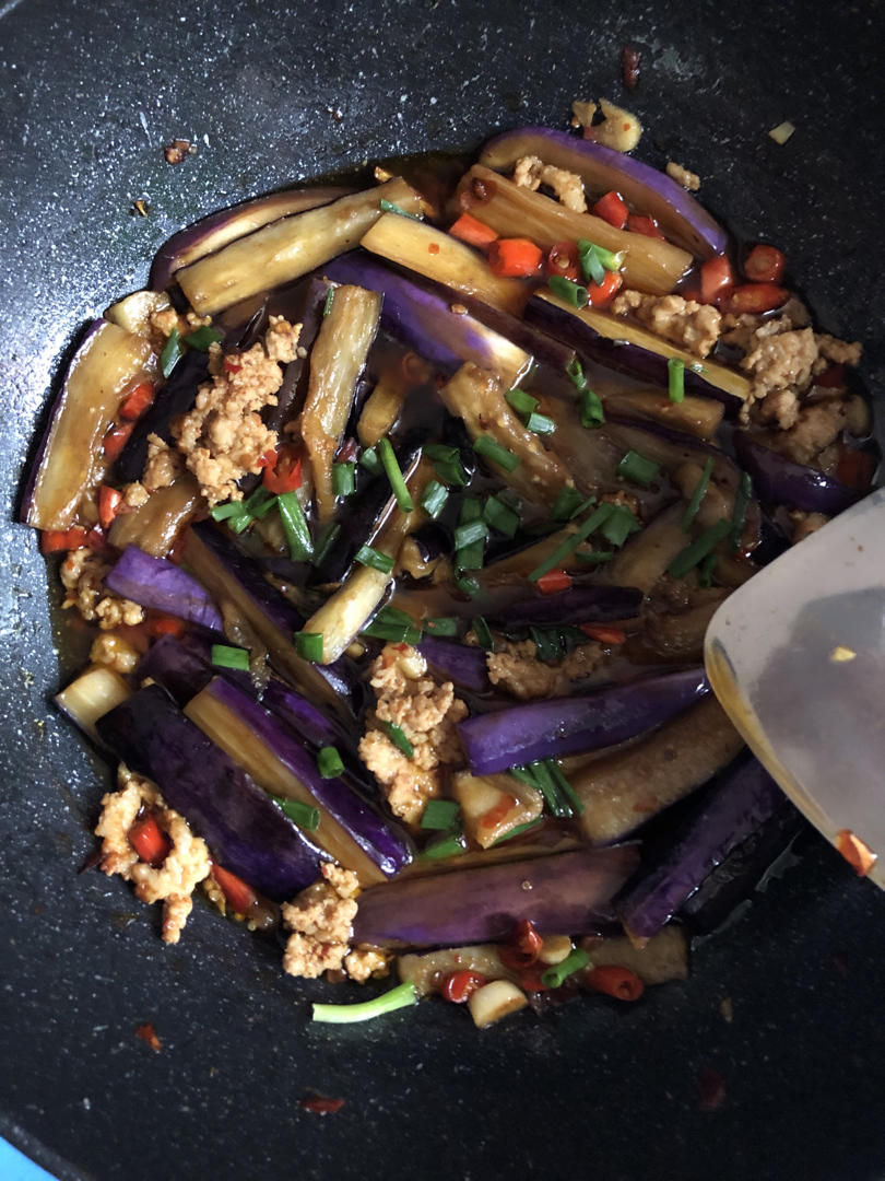 红烧肉沫茄子