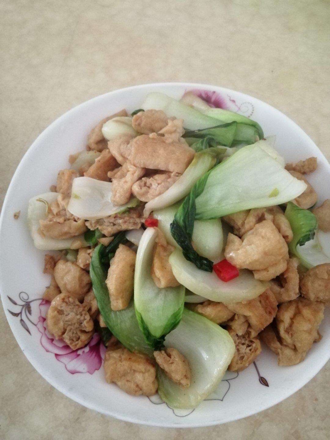 青菜油豆腐