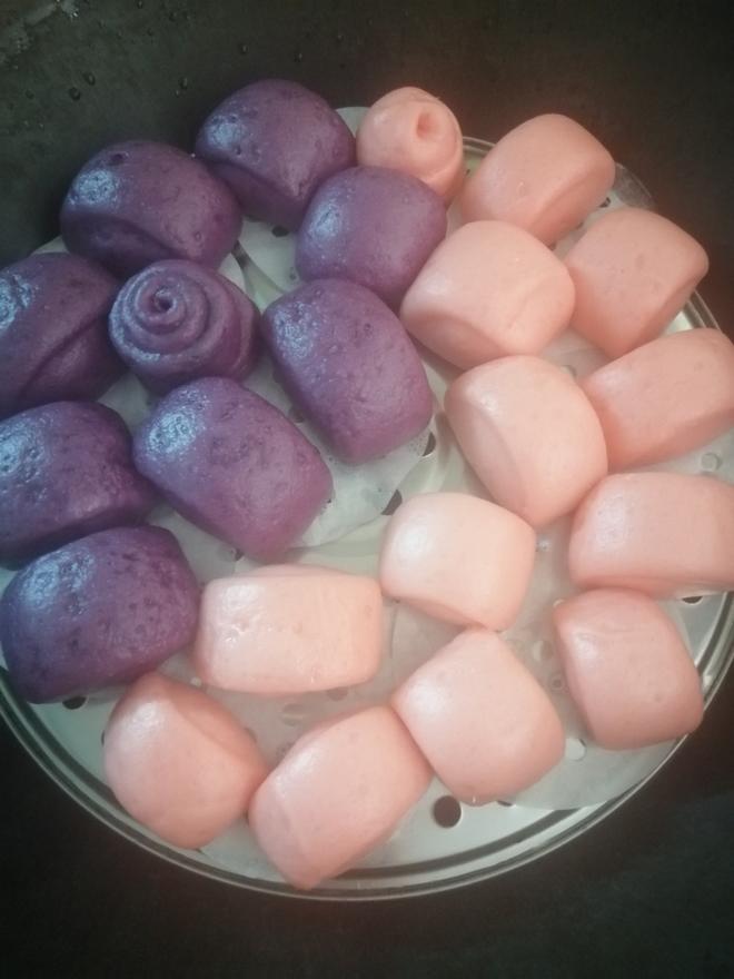 紫薯馒头（草莓馒头）的做法