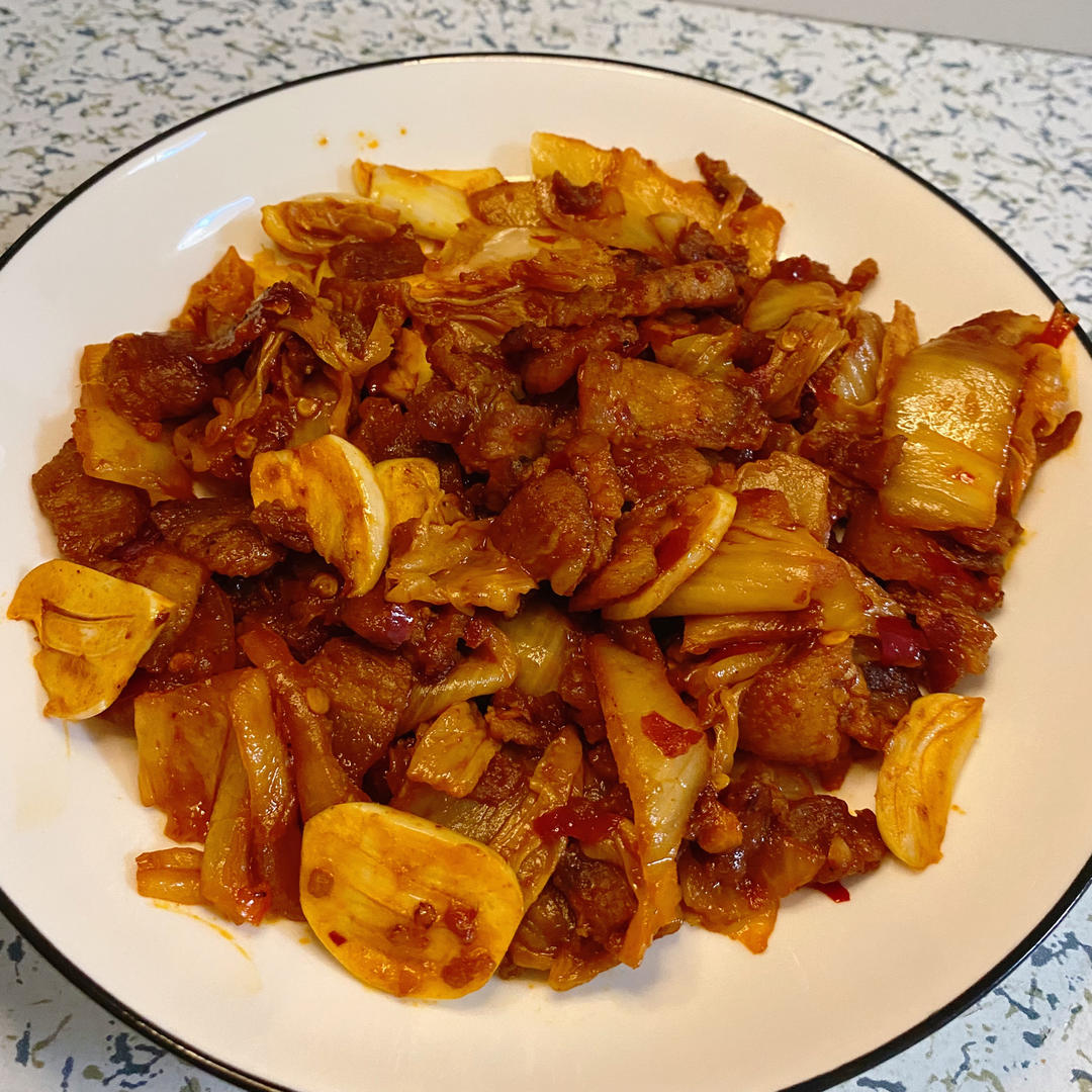 秘制泡菜炒五花肉
