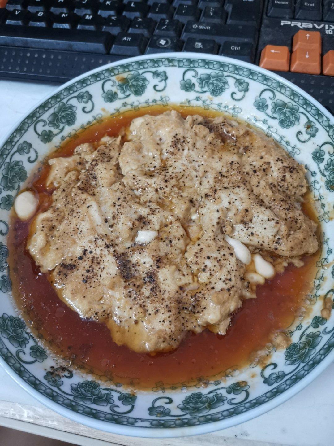 🔥🔥减脂餐❗️蒜蓉蒸鸡胸肉❗️低卡又鲜嫩多汁❗️
