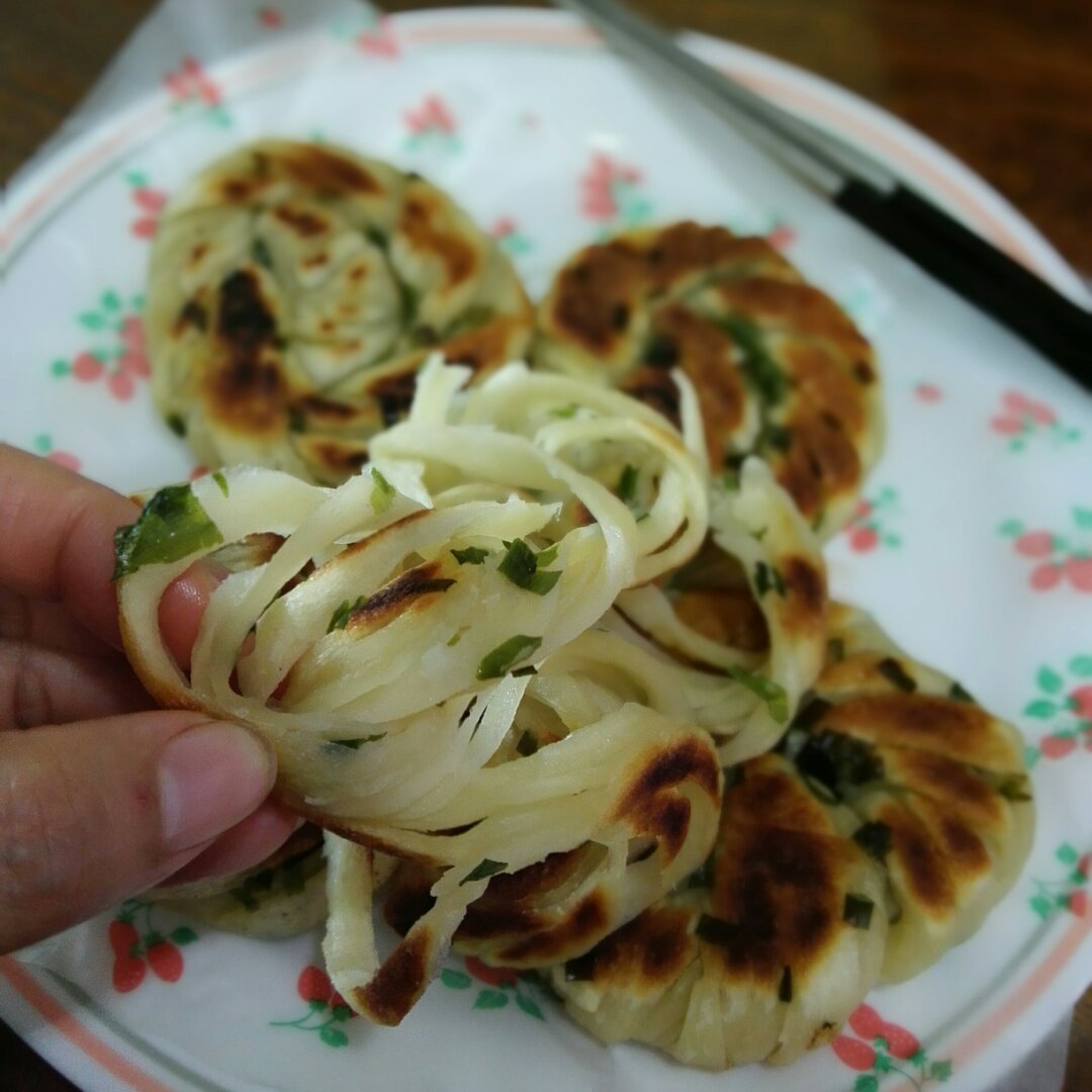 葱花手抓饼
