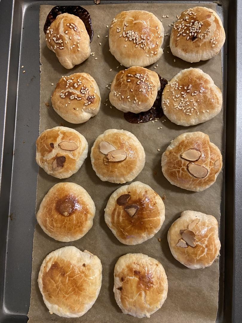 酥皮绿豆饼   酥得掉渣渣