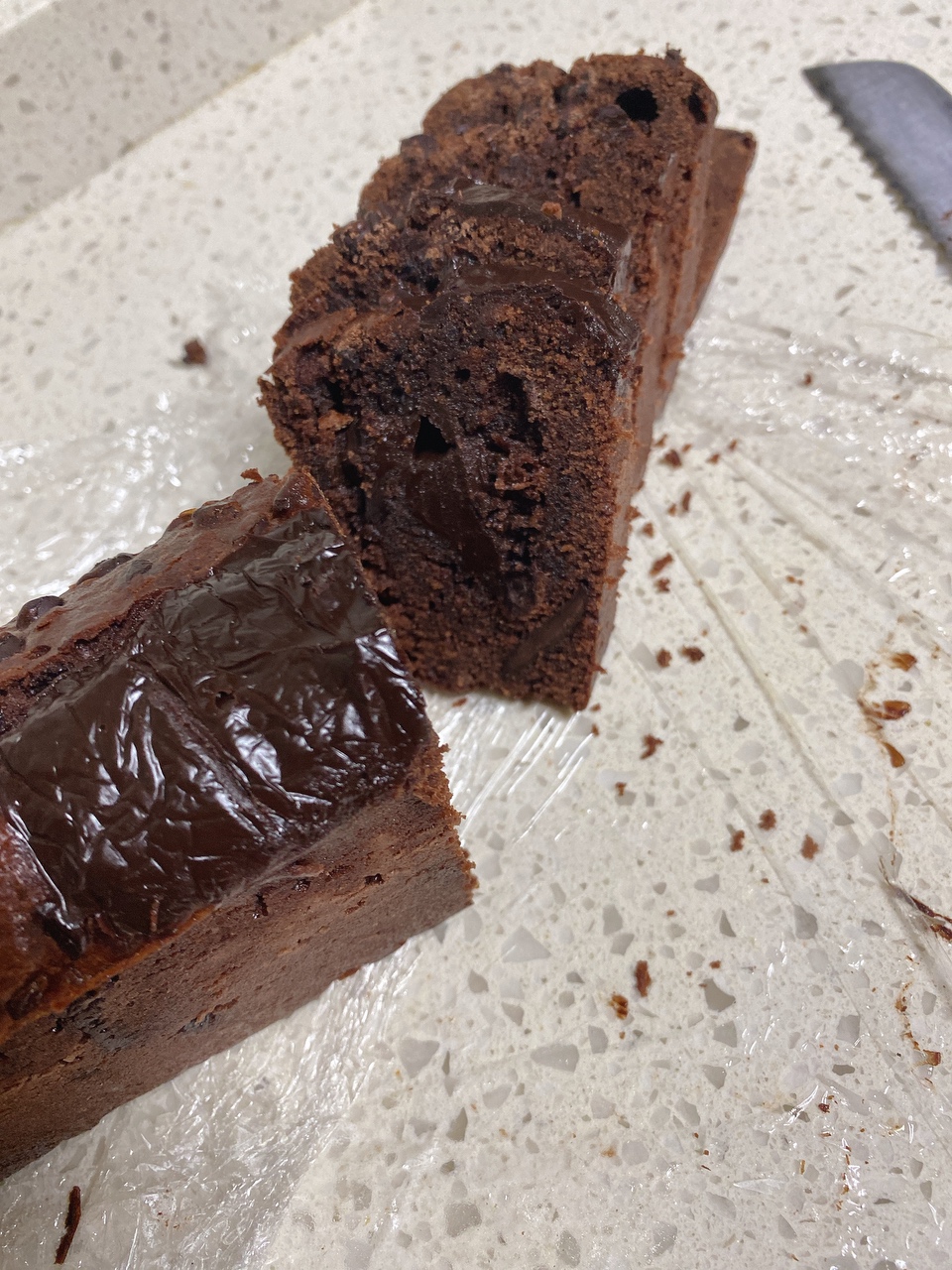 巧克力甘纳许磅蛋糕的做法 步骤9