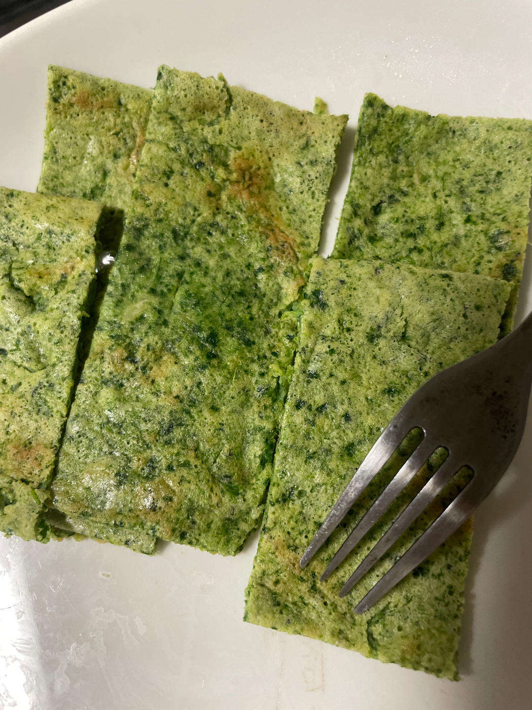菠菜鸡蛋小方
