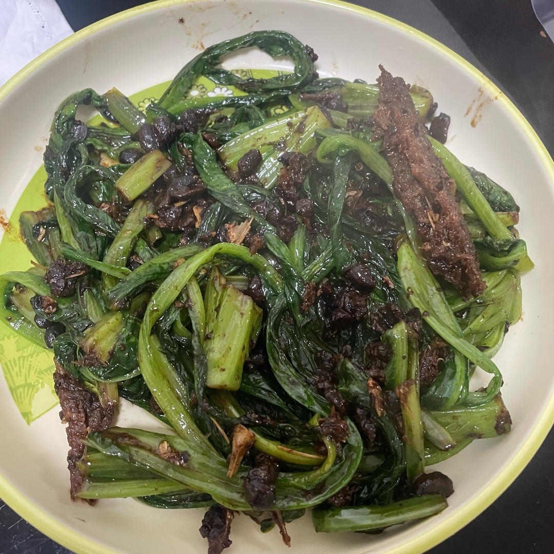 豆豉鲮鱼油麦菜