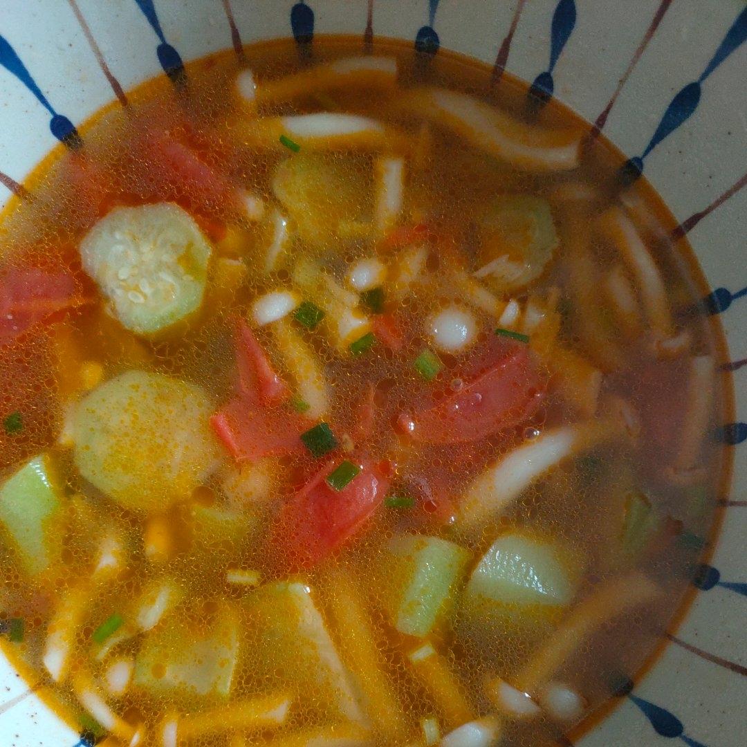 丝瓜白玉菇汤